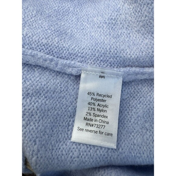 Nine West Pullover Sweater Size Large Lavender Knit Women's Mock Neck NWT - Picture 6 of 7